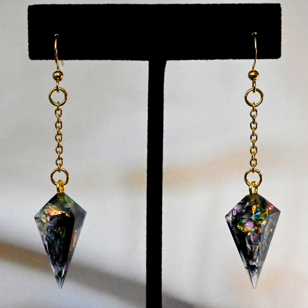 Chaos Bolt D4 Earrings