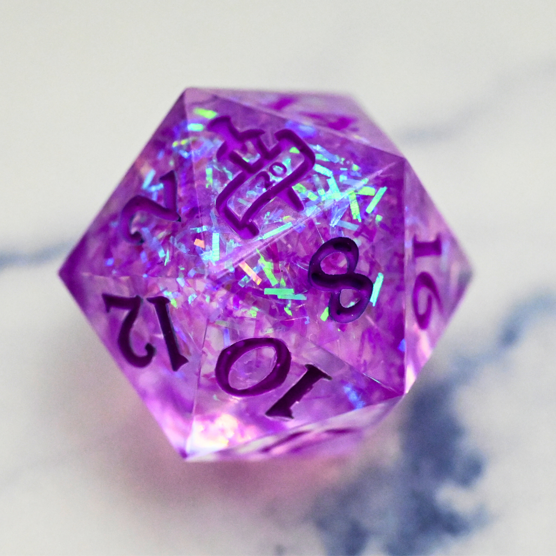 Purple Confetti Experimental D20